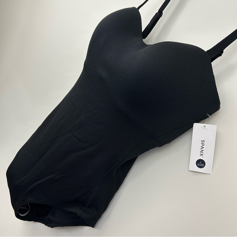 NWT SPANX Convertible Pique Bandeau One-Piece Size C/D - Picture 2 of 9